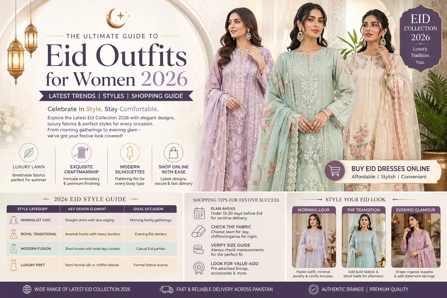 Pakistani Eid Dress Trends and Luxury Suits 2026