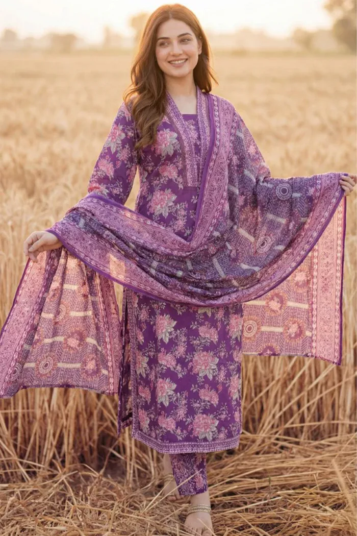 Pakistani lawn collection with embroidered summer suits