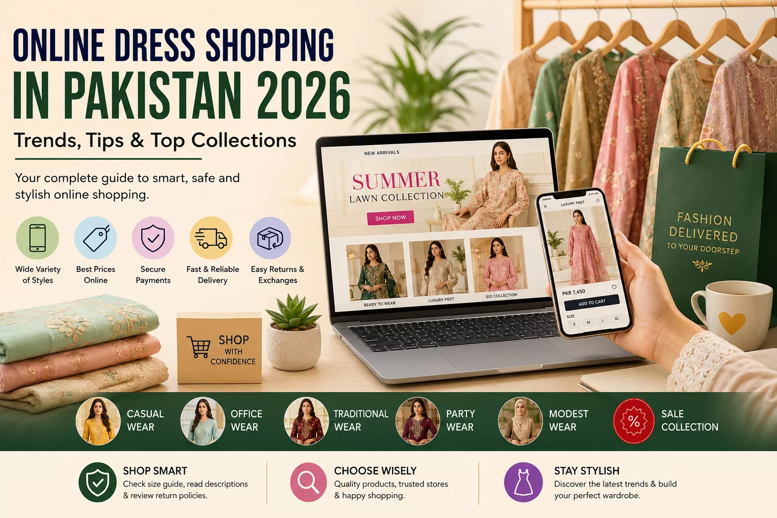 Online Shopping for Dresses in Pakistan – Complete Guide, Tips & Best Practices (2026)