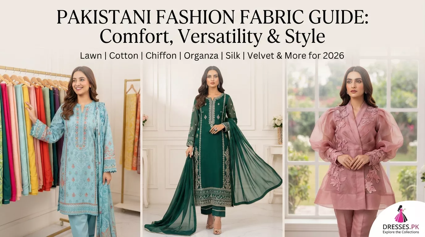 Best Fabrics for Dresses in Pakistan – Complete Guide, Types & Styling Tips 2026