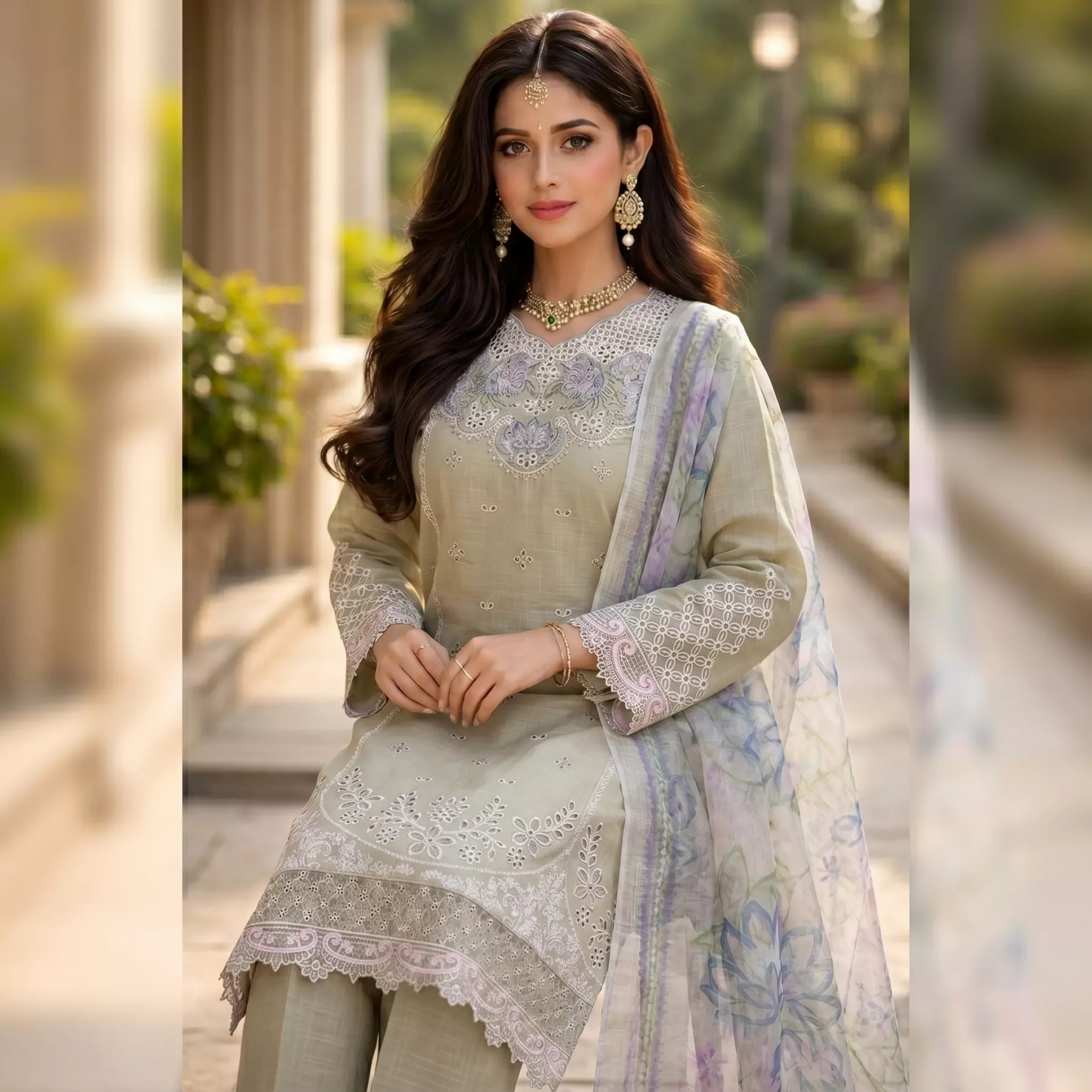 Chicken Kari Lawn 3 piece suit