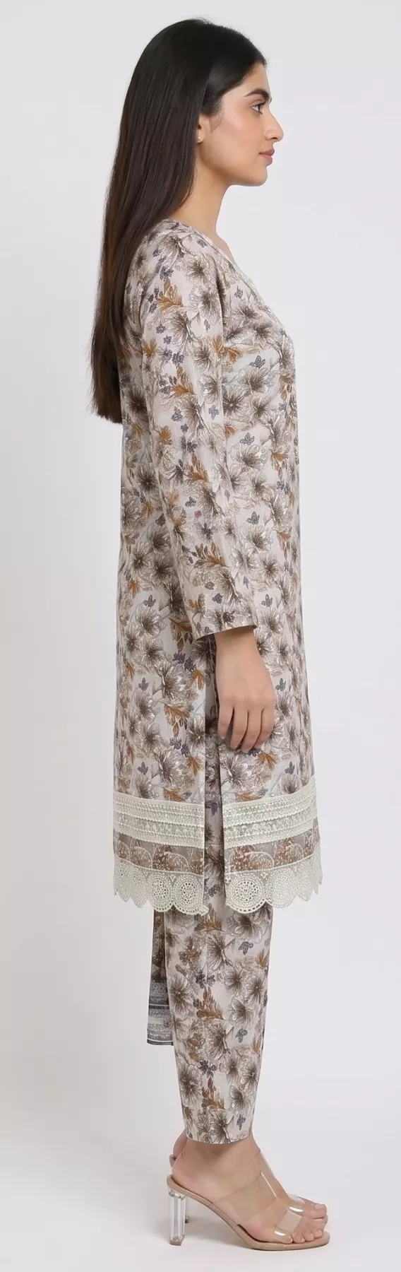 Cambric Cotton 3 piece stitched suit