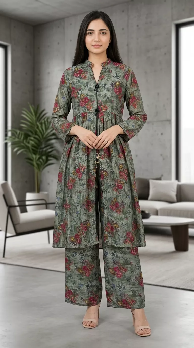 Mareena 2 piece printed frock