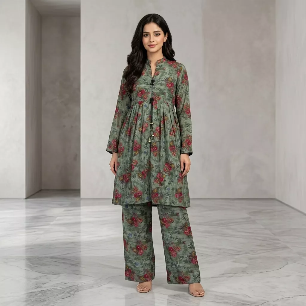 Mareena 2 piece printed frock