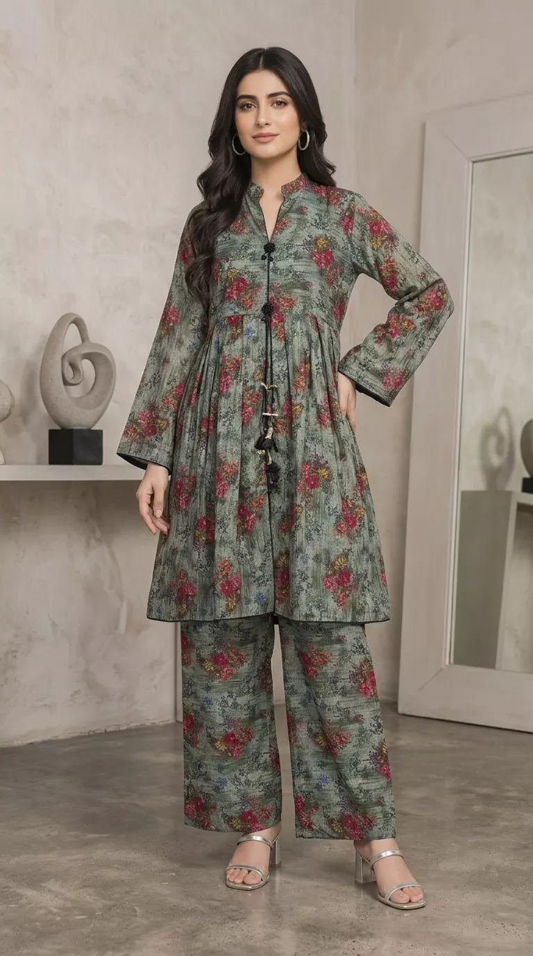 Mareena 2 piece printed frock