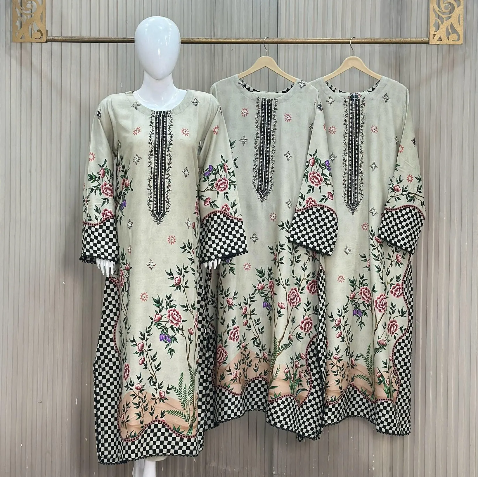 3 Piece Dhanak Marina