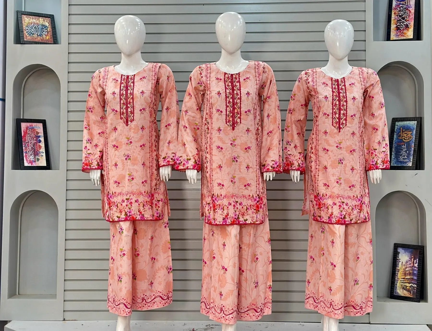 Farshi Shalwar Qamiz - Premium Khaddar in Beautiful Pink